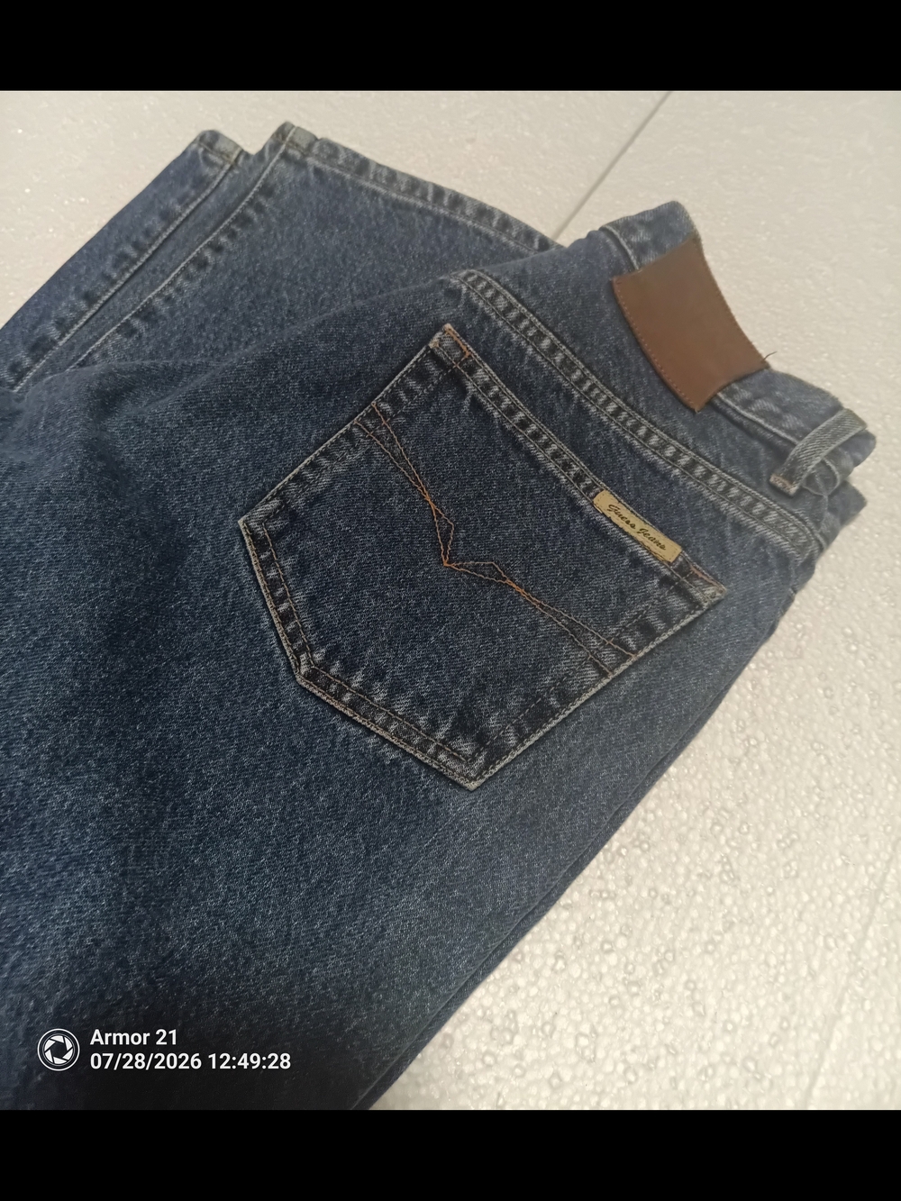 Guess Straight Dark Blue Denim Jeans